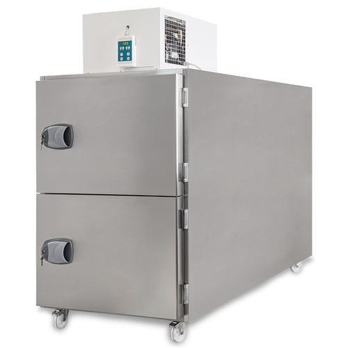 Corpse refrigerator - MOR0002 - BT - C.F di Ciro Fiocchetti& C.s.n.c. - on casters / 2 doors