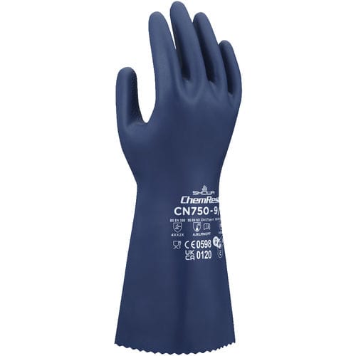 Work glove - CN750 - SHOWA - for the chemical industry / agriculture / chemical protection