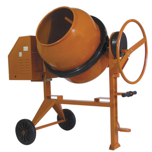 Electric concrete mixer - BP200D TD - SIRL SA - mobile / reversing drum / stand-alone