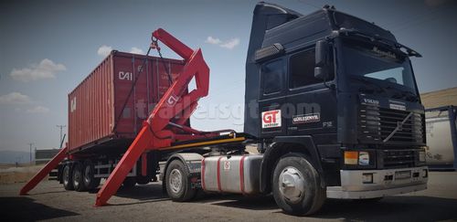 Container semi-trailer - Gt Semi Trailers - 3-axle / towed / side-loading