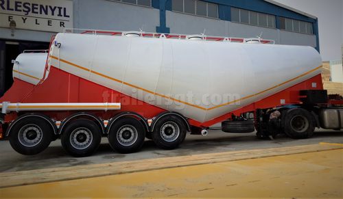Silo trailer - Gt Semi Trailers - cement / 4-axle / towed