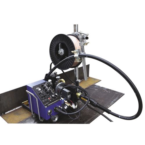 Automatic welding carriage - HK-8SS-L  - Shanghai Huawei Welding & Cutting Machine Co., Ltd. - with wire feeder