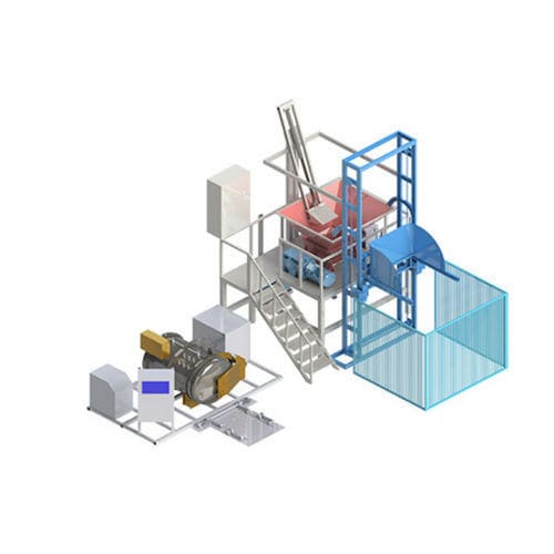 Double shaft shredding machine - PROMED A75 - vertisa - for medical waste