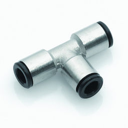 Compressed air fitting - ipso 05 - ITV - push-in / T-shaped / ISO