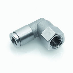 Compressed air fitting - ipso 022 f - ITV - threaded / push-in / elbow