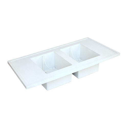 Laboratory bench with sink - TOP1575W543 series - PLASTIFER