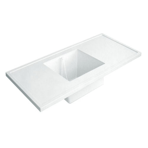 Laboratory bench with sink - TOP1575W654 series - PLASTIFER