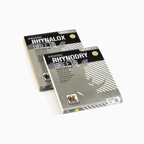Aluminum oxide abrasive - Rhynalox White Line - INDASA - paper / resin / robust