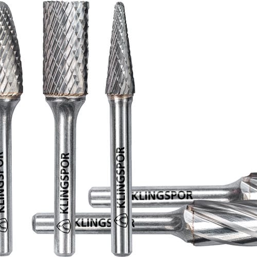 Ball nose milling cutter - HF series - KLINGSPOR - corner radius / solid carbide / finishing