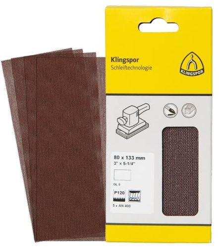 Aluminum oxide abrasive - AN 400 - KLINGSPOR - polyester / resin / paint