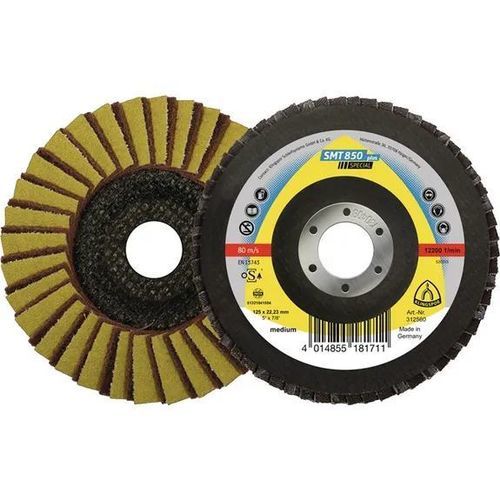 Stainless steel flap disc - SMT 850 Kombi - KLINGSPOR - finishing