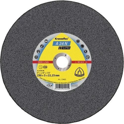 Stainless steel cutting disc - A24N Supra - KLINGSPOR - high-speed