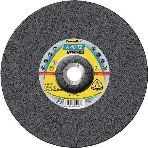 Steel cutting disc - A 46 TZ Special - KLINGSPOR - for stainless steel / for angle grinder