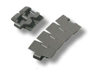 Steel conveyor chain - 879 series - REGINA - slatted / for the glass industry / canning industry