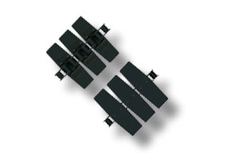 Steel conveyor chain - 1874 series - REGINA - slatted / for the glass industry / accumulation