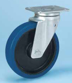 Wheel with solid tire - BN LG series - WICKE - rubber / non-marking