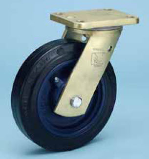Wheel with pneumatic tire - GG LR, LAK series - WICKE - plastic / for heavy loads