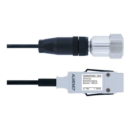 Machine monitoring vibration sensor - FSA 084-xx - Ahlborn Mess- und Regelungstechnik GmbH - piezoelectric / 2-wire / rotary machine