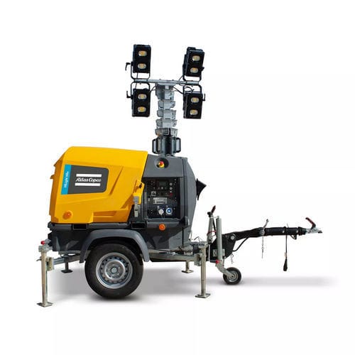 LED light tower - HiLight B6+ - Atlas Copco Construction Tools - diesel engine