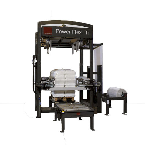 Stretch film hooding machine - Power Flex T1 - LACHENMEIER - automatic / for pallet / vertical
