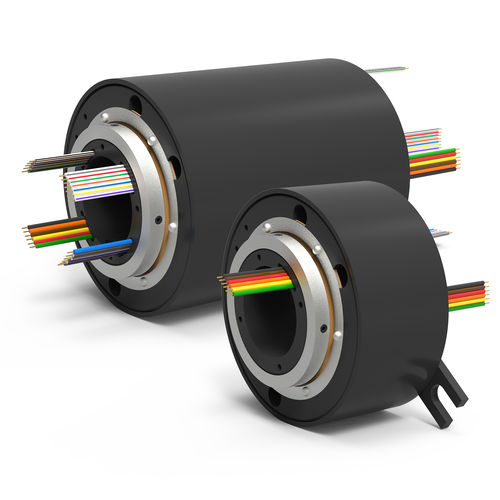 Electric slip ring - EST series - DSTI - Dynamic Sealing Technologies - hollow-shaft / with gold contacts / standard