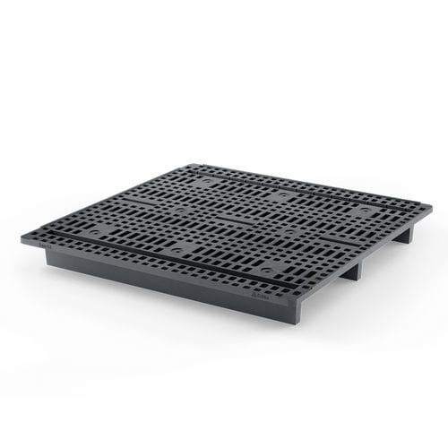 Recycled plastic pallet - Sam S3 (OD-2R)  - Cabka - ISO / transport / storage