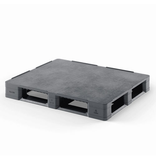 Recycled plastic pallet - Eco US5 (CD-6R-M) - Cabka - metal / ISO / transport