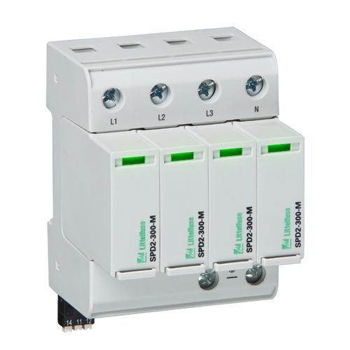 Type 2 surge protector - SPD2 4P+0 series - Littelfuse - type 1 / class II / multipole