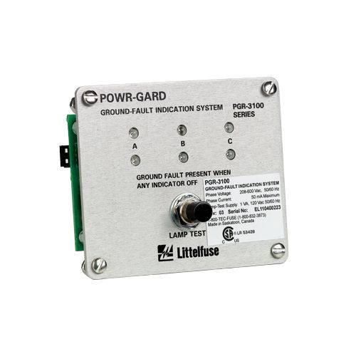 Ground fault indicator - PGR-3100 - Littelfuse - voltage / LED / panel-mount