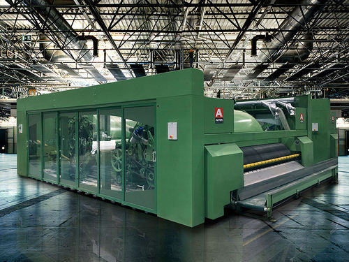 Wool carding machine - OCTIR-Dragon - AUTEFA SOLUTIONS - for synthetic fibers