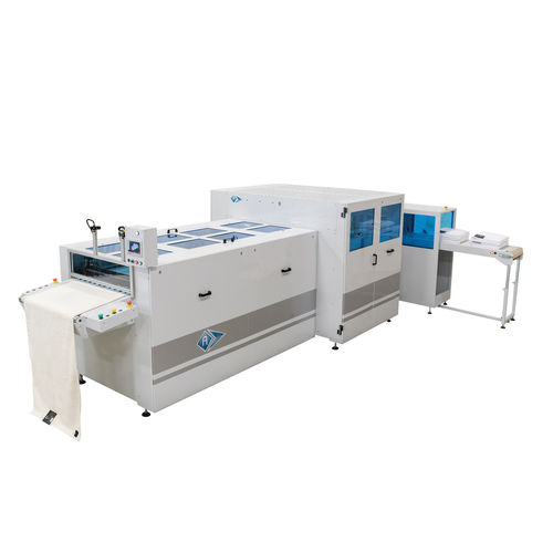 Fabric folding machine - Mini-TP 2X1 - AUTOMATEX - electric / automatic