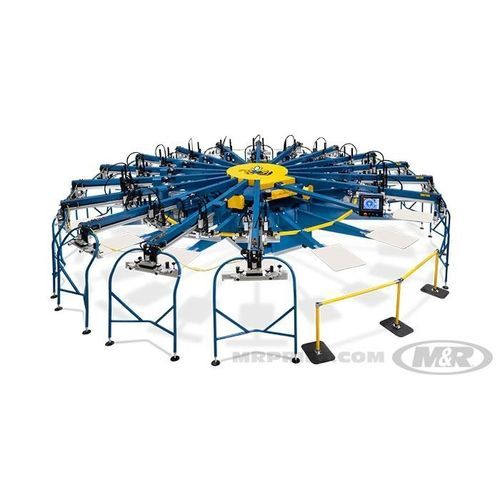 Automatic screen printer - YELLOWJACKET™  - M&R - ten-color / pneumatic / manual