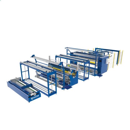 Longitudinal hemming line - ML-HFS - MAGETRON - cross / for bed linens / automatic