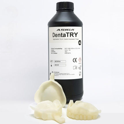 Polymer 3D printing resin - DentaTRY - ASIGA - white / dental