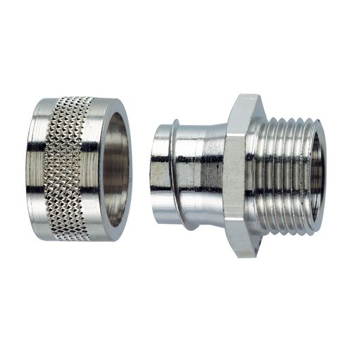 Hydraulic fitting - SILVYN® LGF-2-M series - U.I. Lapp GmbH - screw-in / nickel-plated brass / IP54