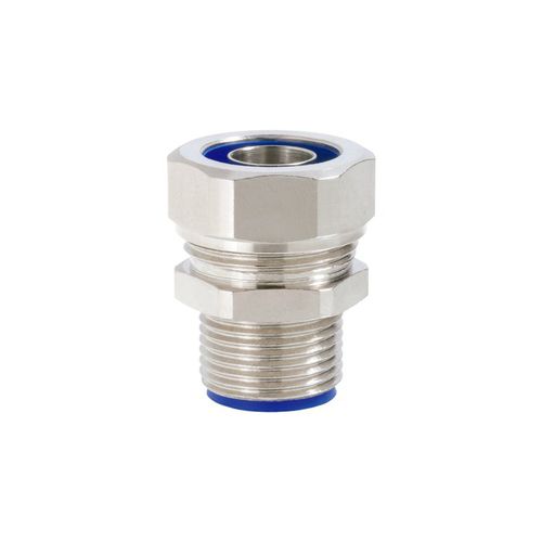 Hydraulic fitting - SILVYN® LTPG-M series - U.I. Lapp GmbH - screw-in / nickel-plated brass / IP66