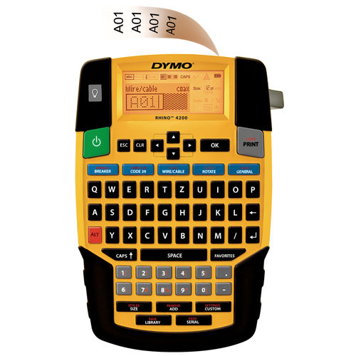 Thermal transfer label printer - DYMO® Industry Rhino Pro 4200 - U.I. Lapp GmbH