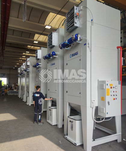 Cartridge dust collector - C series - IMAS AEROMECCANICA SRL - pneumatic backblowing / compact / automatic