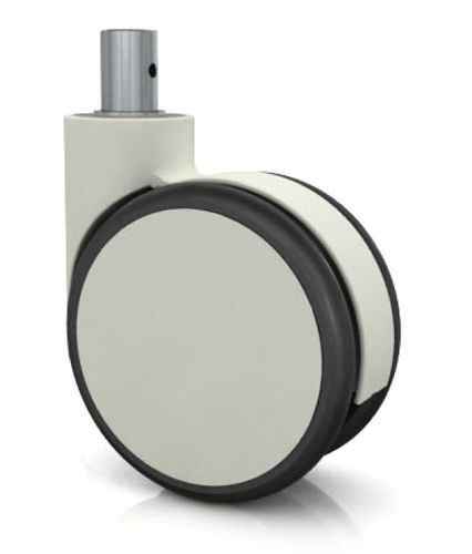 Swivel caster - S-M5-PD, S-M6-PD series - Darcor - rod / steel / rubber