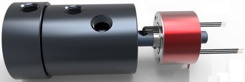 Air rotary union - C012 - Rotary Systems, Inc. - 2-passage / screw-in / with slip ring