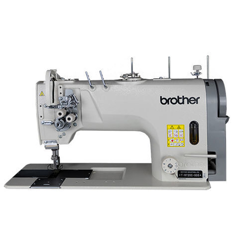 Lockstitch sewing machine - T-8420C - Brother - twin-needle / single-thread / fabric