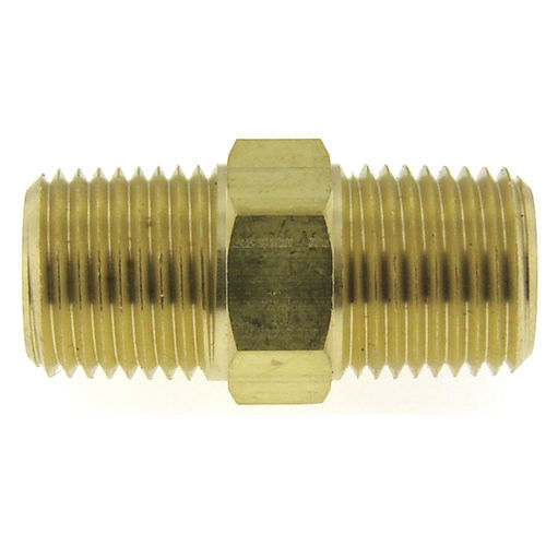 Brass nipple - MPA-18M18M - Beswick Engineering Co, Inc. - threaded / hexagonal / female