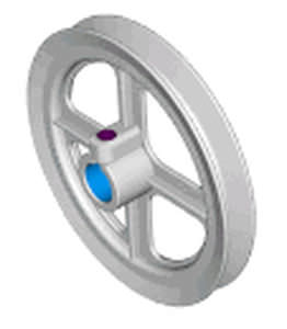 Groove pulley - P series - Dura-Belt - with bore