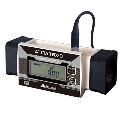 Digital gas meter - ATZTA TBX-D - Aichi Tokei Denki Co.,Ltd - turbine