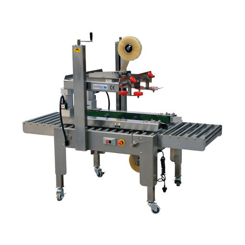 Double-flap carton sealer - AS523S  - ZHEJIANG BROTHER PACKING MACHINERY CO.,LTD - adhesive tape