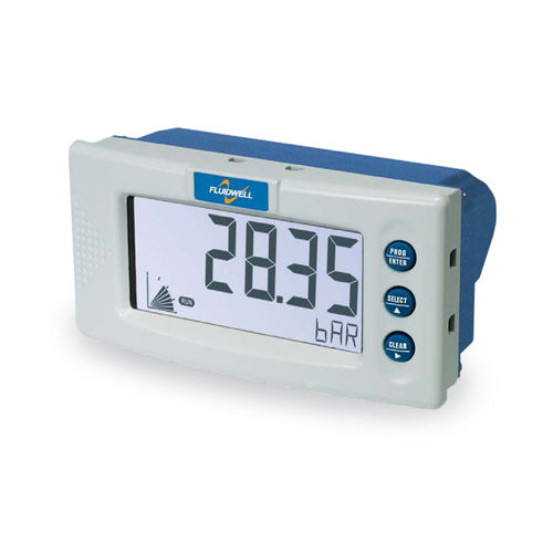 Pressure indicator - D050 - Fluidwell bv - LCD display / panel-mount / outdoor