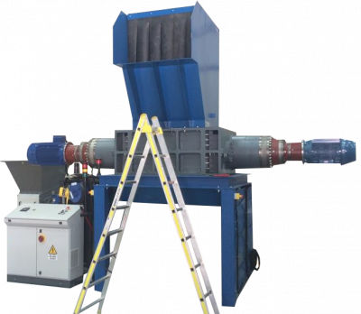 Primary shredder - SA2 1000 XS - SA Eng - two shaft / for wood / for waste