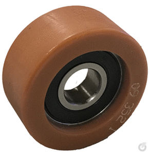 Slip-on conveyor roller - TPU 50/15/2K 6002ZZ - Rollentechnik vom Stein GmbH - polyethylene