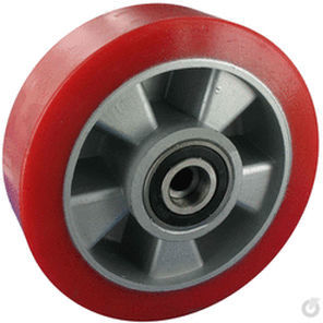 Wheel with solid tire - TRE 80/38/1K - Rollentechnik vom Stein GmbH - polyurethane / ball bearing / Shore A