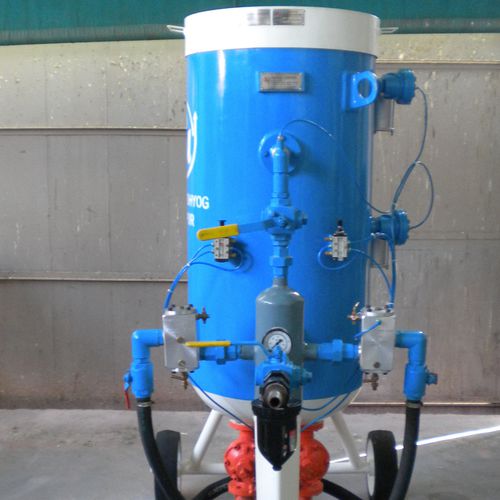 Automatic sandblasting machine - Kushal Udhyog - pressure / mobile